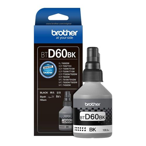 Brother-Genuine-BT-D60BK-Ink-1-1 Brother Genuine BTD60BK Black Ink Bottle – High-Yield Refill Ink - Image 1