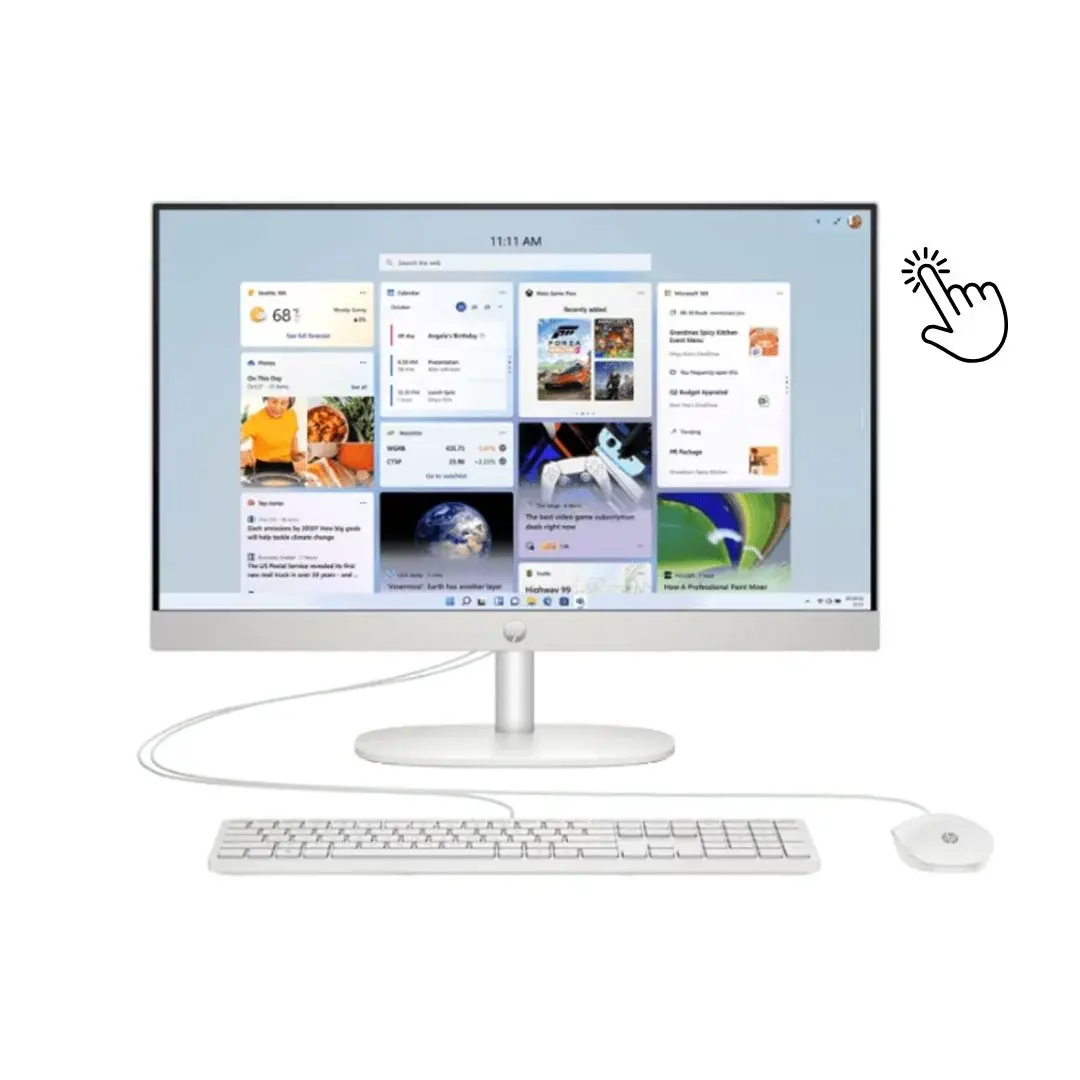 HP2024-cr0255nh2013th20Intel20i7-1355U20DDR420512GB2023 HP All-in-One 27-cr0162nh Touchscreen PC – 27″ FHD IPS, Intel Core i7-1355U (13th Gen), 16GB RAM, 512GB SSD - Image 1