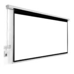 LW EPS-180E Electric Motorized Projector Screen – 180 x 180 cm (70 x 70 Inch), Matte White 1.1 Gain, Wireless Remote, Wall & Ceiling Mount