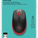 Logitech M190 Wireless Mouse – Full-Size 2.4GHz USB Optical Computer Mouse