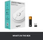 Logitech Pebble M350 Ultra-Slim Wireless Mouse (Bluetooth & 2.4GHz USB Receiver, Silent Clicks) - Image 2
