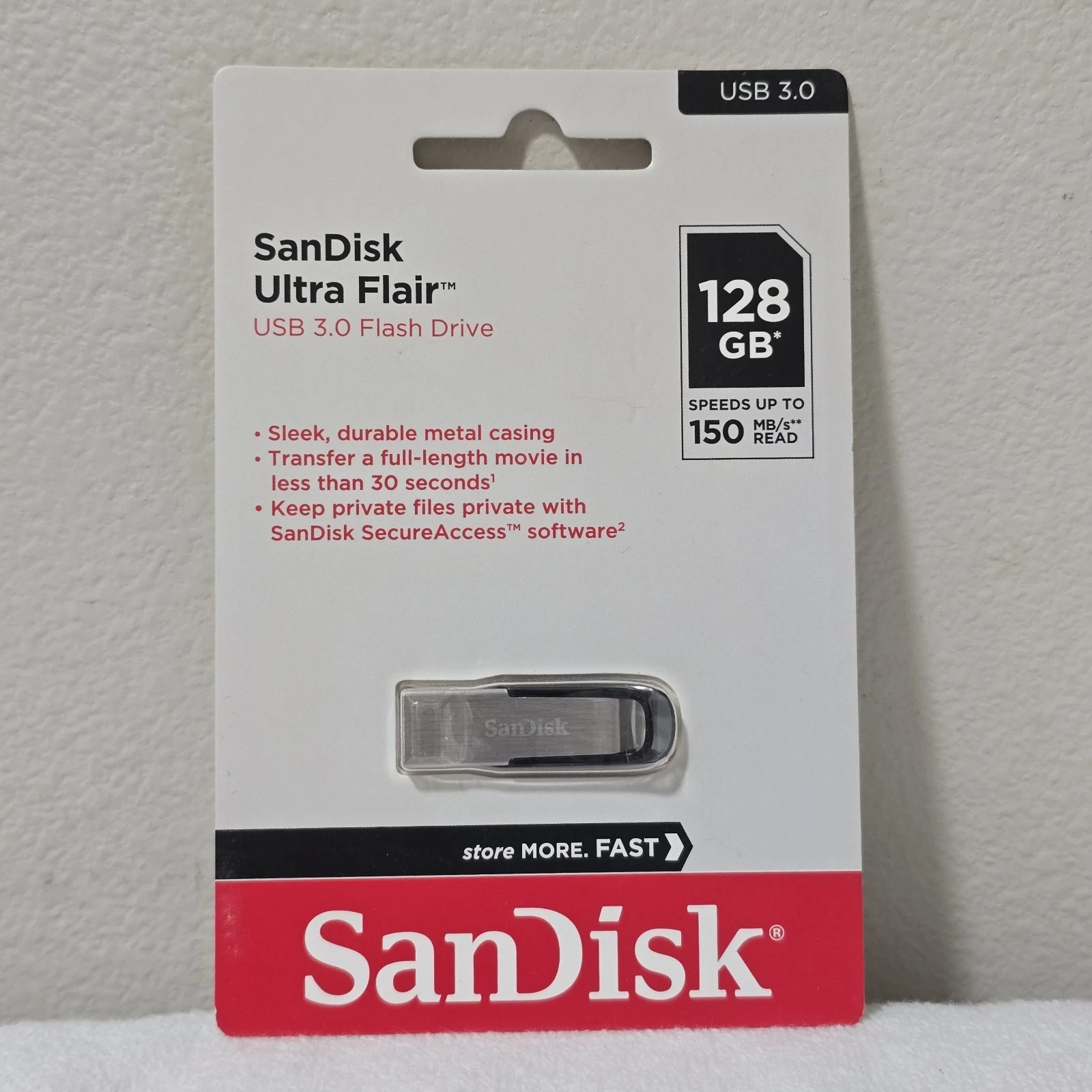 SanDisk Ultra Flair USB 3.0 (128GB)-1 SanDisk Ultra Flair USB 3.0 (128GB) - Image 1