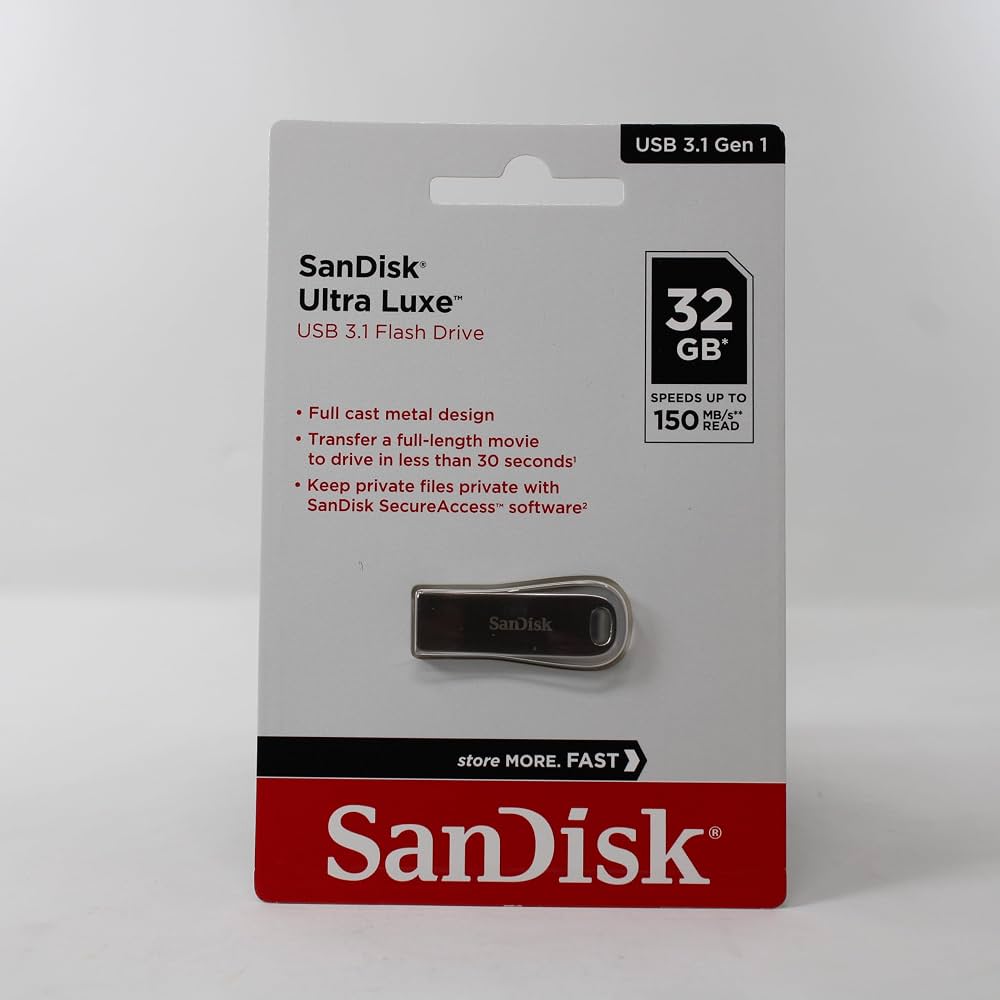 SanDisk Ultra Luxe USB 3.2 (32GB)-1 SanDisk Ultra Luxe USB 3.2 (32GB) - Image 1