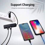 Vention 4-Port USB 3.0 Hub 2-in-1 USB-C & USB 3.0 Adapter – 5Gbps Multi-Port Splitter with External Power Supply - Image 3