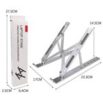 Foldable Metallic Laptop Stand - Image 2